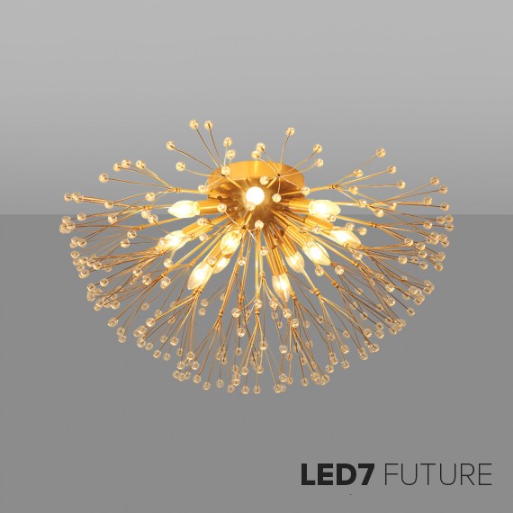 Loft Industry Modern - Pure Flower Brass Ceiling